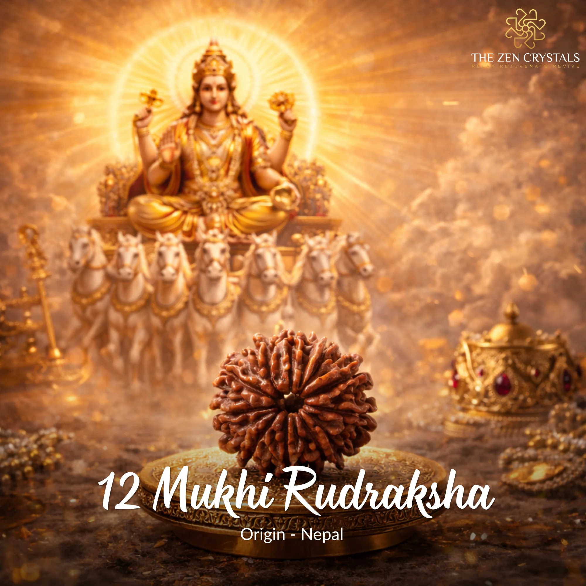 12 Mukhi Rudraksha - Nepal (Xray Certified)