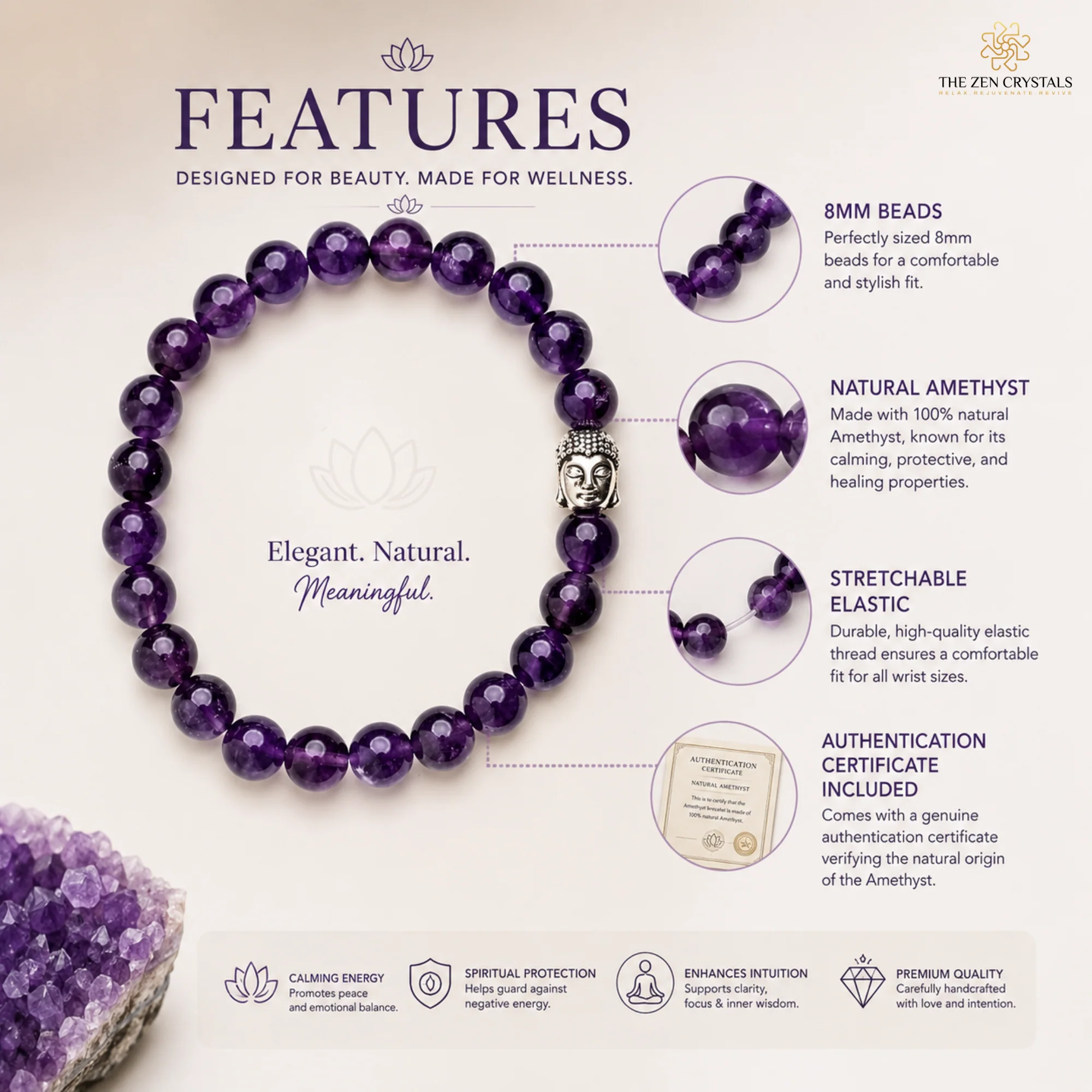 Amethyst Bracelet - Image 4