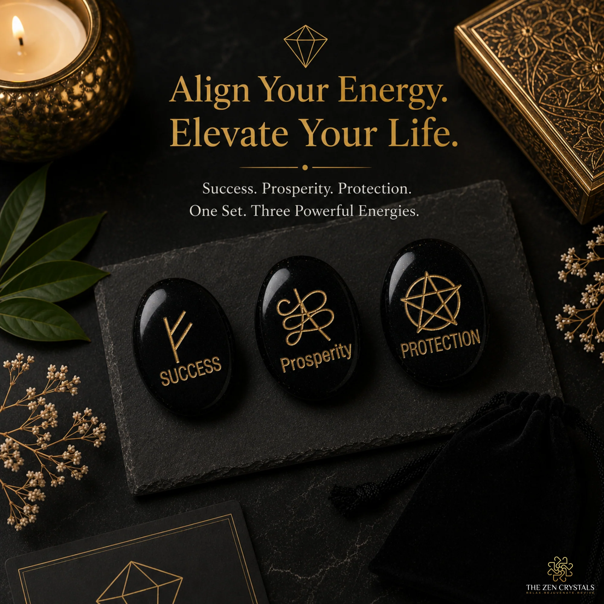 Black Obsidian - Success Prosperity Protection Kit - Image 7