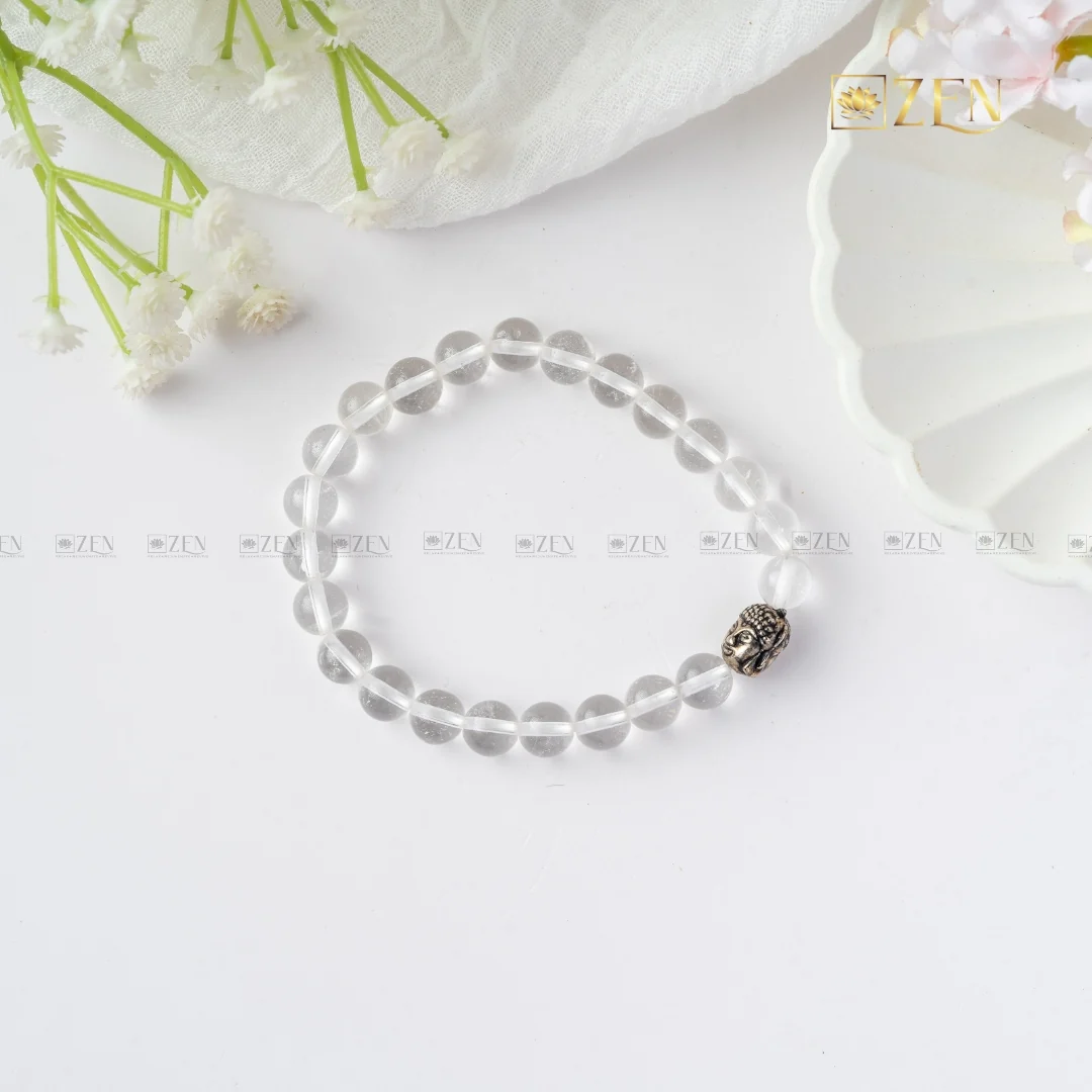 Clear Quartz (Sphatik) Bracelet - Image 3