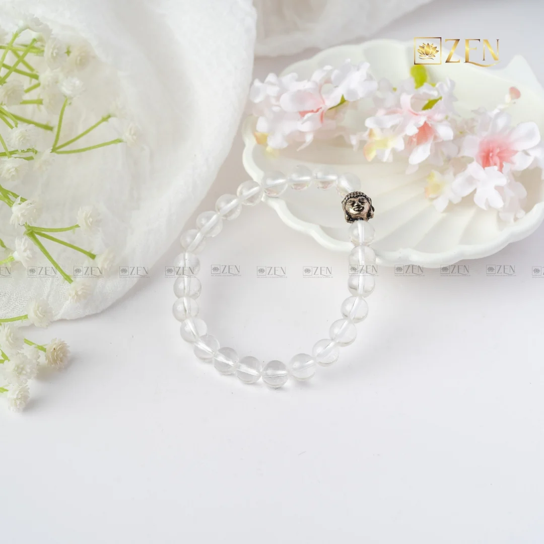 Clear Quartz (Sphatik) Bracelet - Image 4
