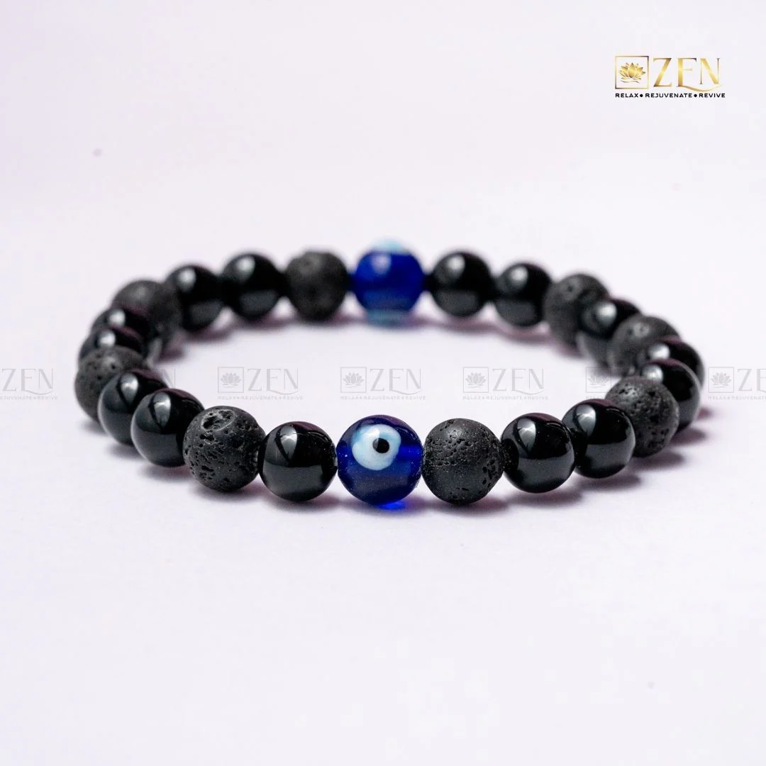 Zen Evil Eye with Lava & Black Onyx to prevent from Misfortune - Image 5