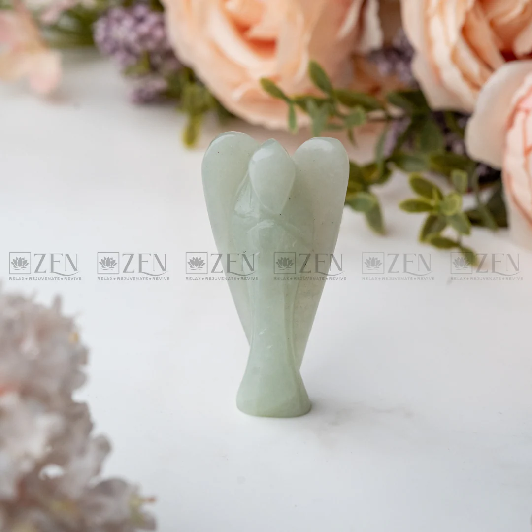 Green Aventurine Angel For Abundance & Healing - Image 6