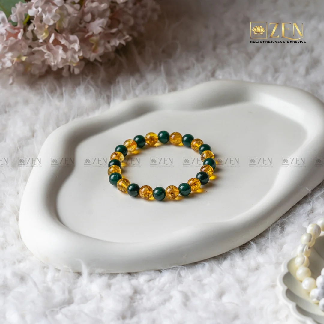 Jade & Citrine Combination Bracelet - Image 3