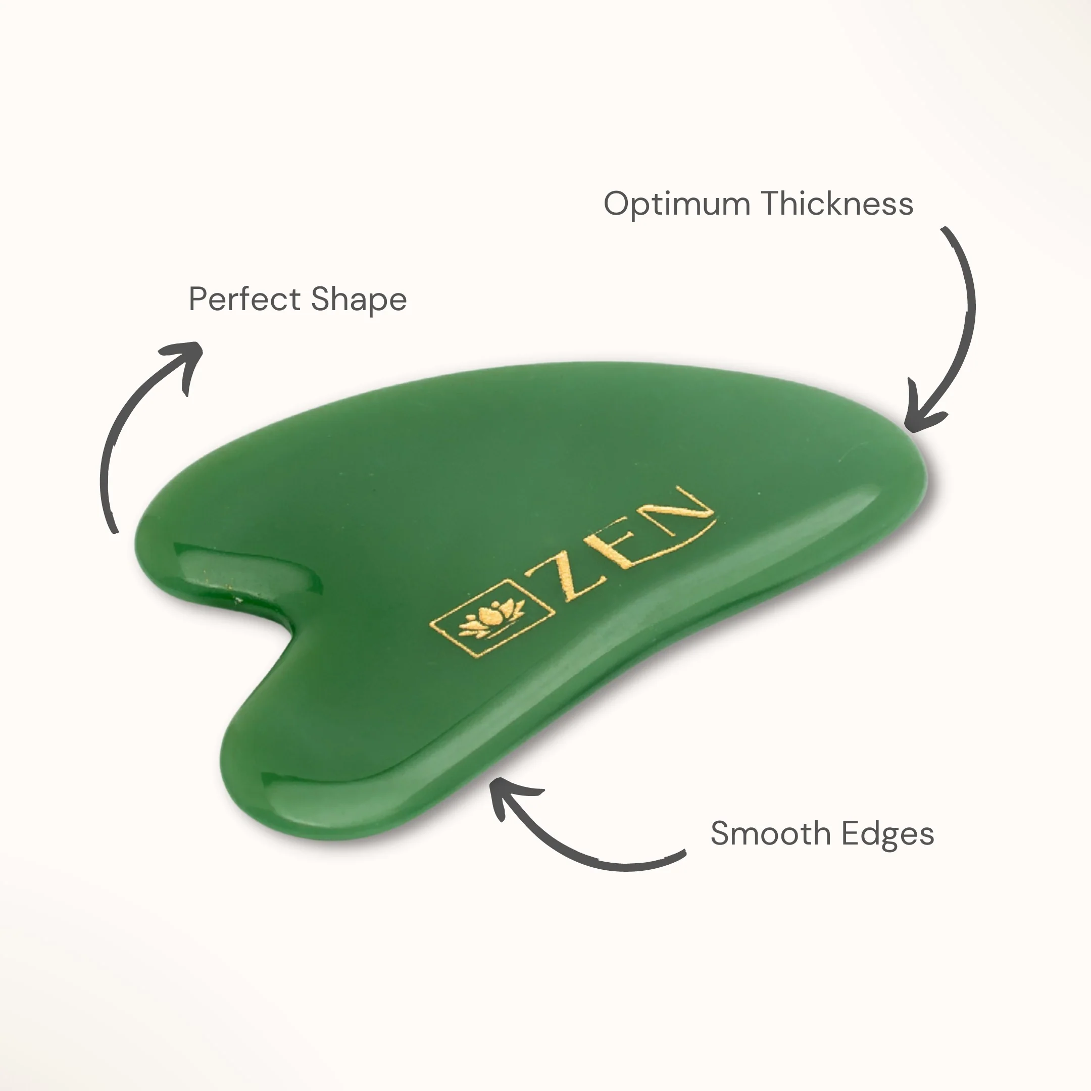 Zen Jade Roller & Gua Sha Set | Authentic & Certified – The Zen Crystals - Image 4