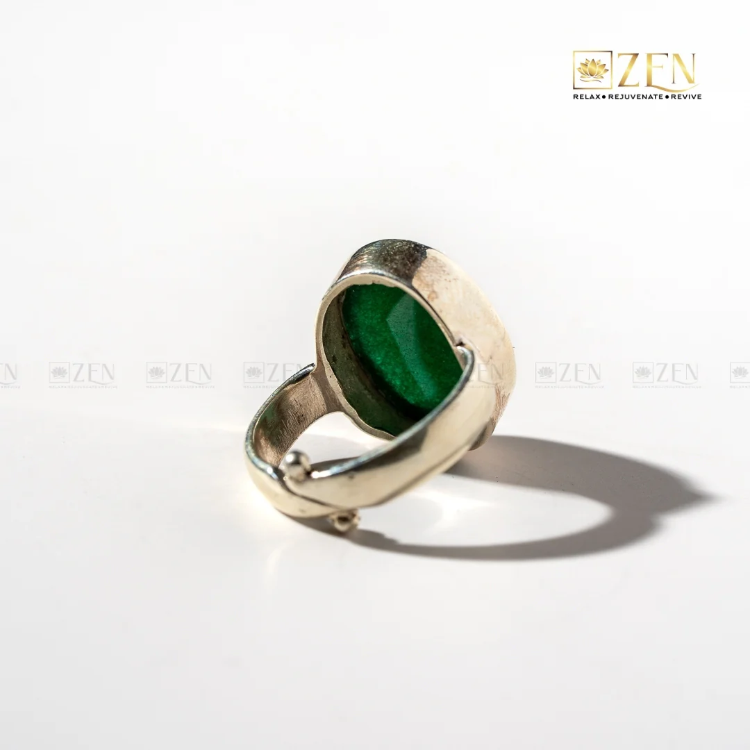 Jade Silver Ring - Image 2