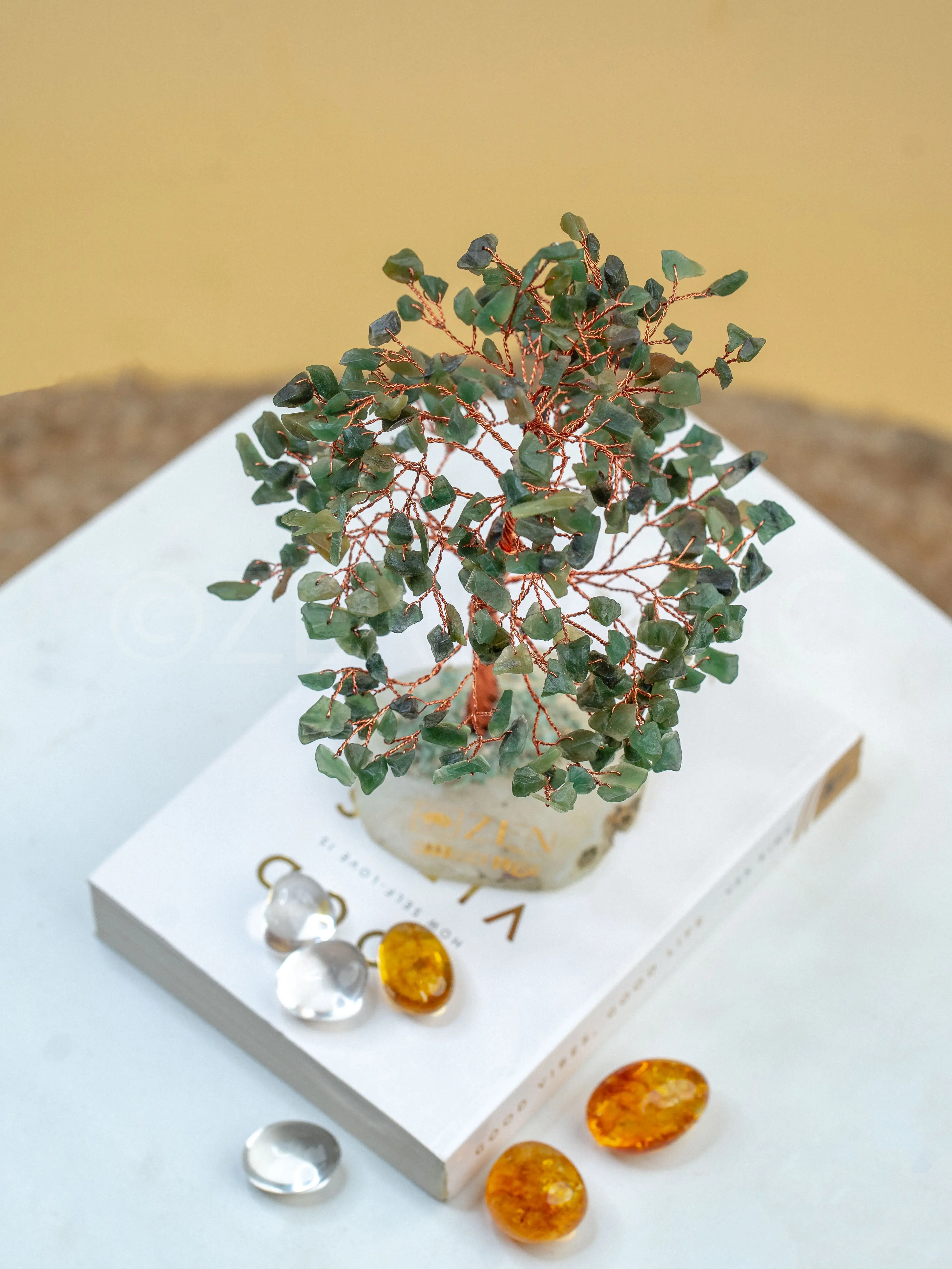 Jade Good Luck Crystal Tree - Wealth| 300 Crystals | The Zen Crystals - Image 4