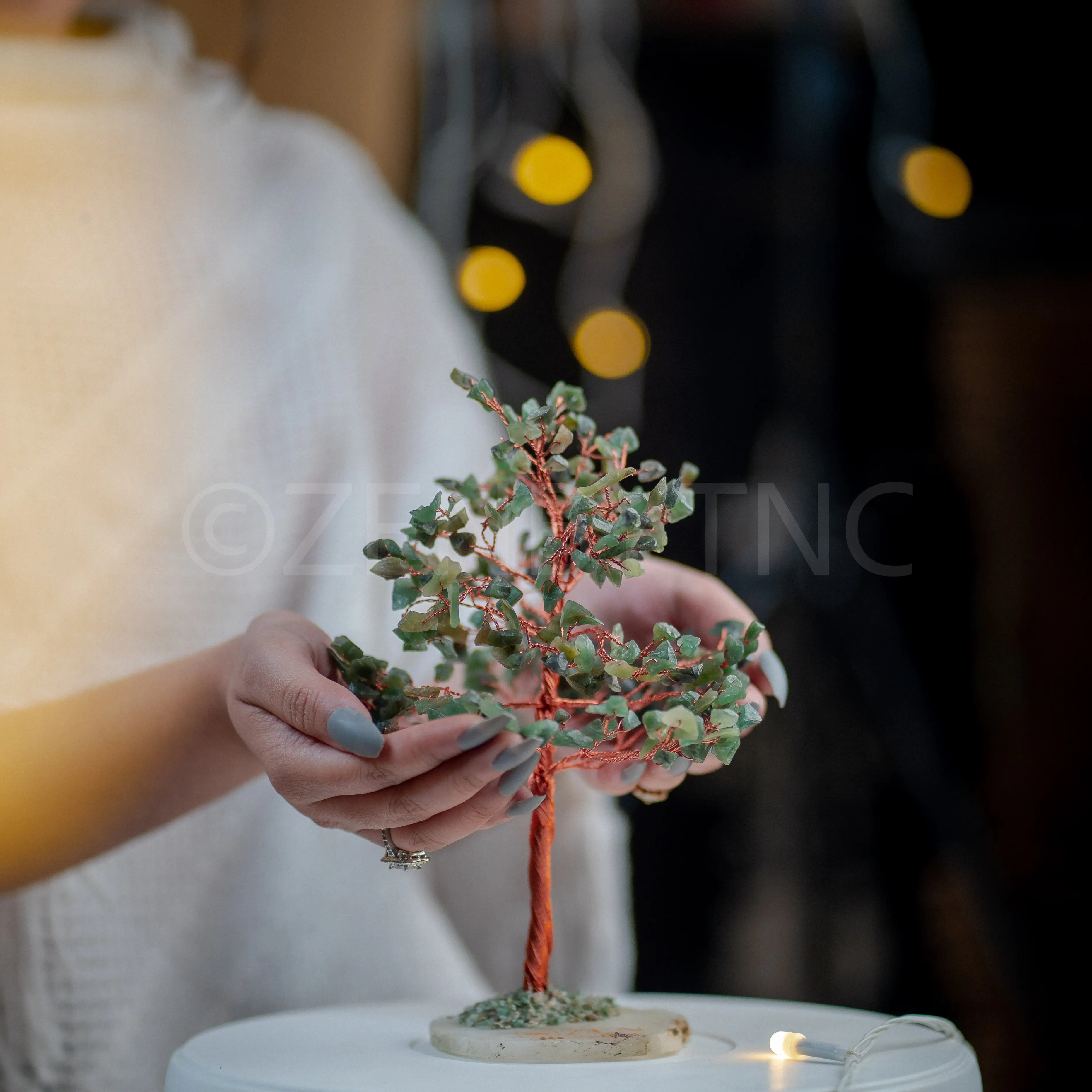 Jade Good Luck Crystal Tree - Wealth| 300 Crystals | The Zen Crystals - Image 5