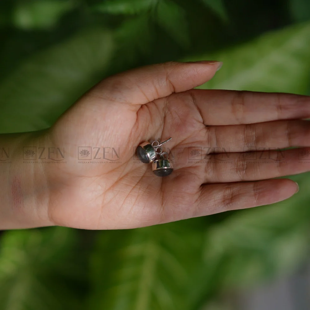 Labradorite Stud Earrings - Image 5