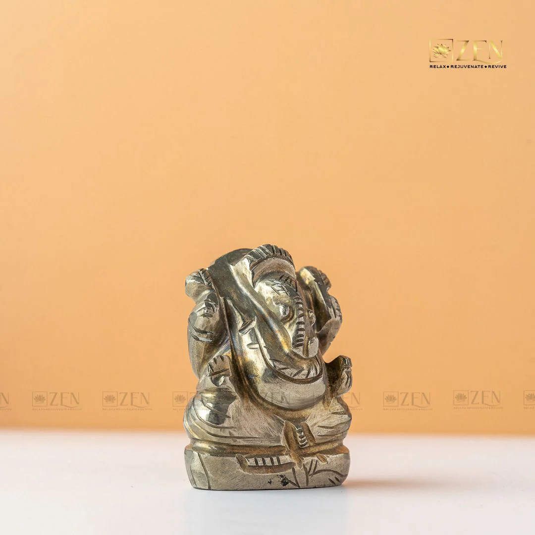 Pyrite Ganesha Idol - Image 3
