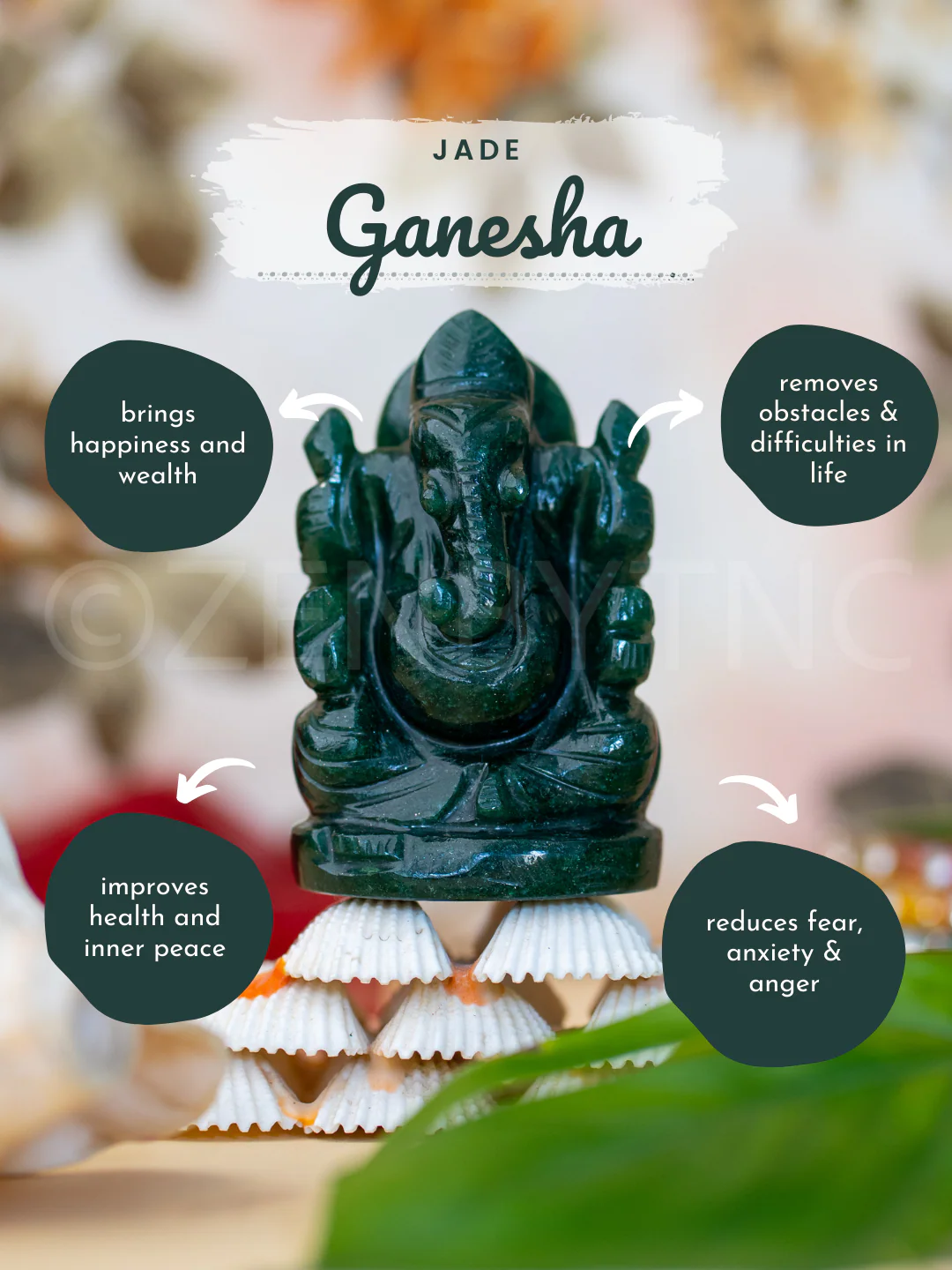 Lord Ganesha - Jade - Image 5