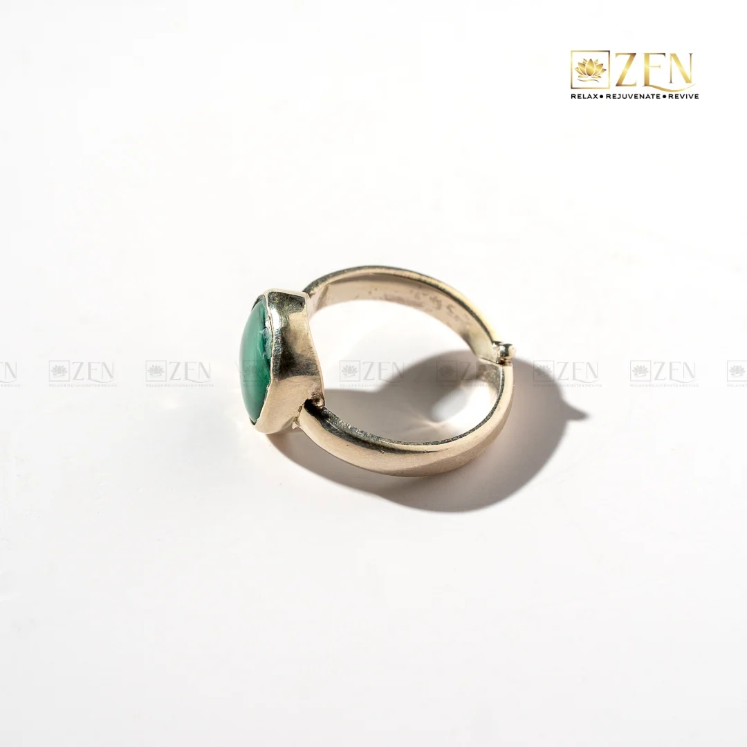 Malachite Silver Ring - Image 3