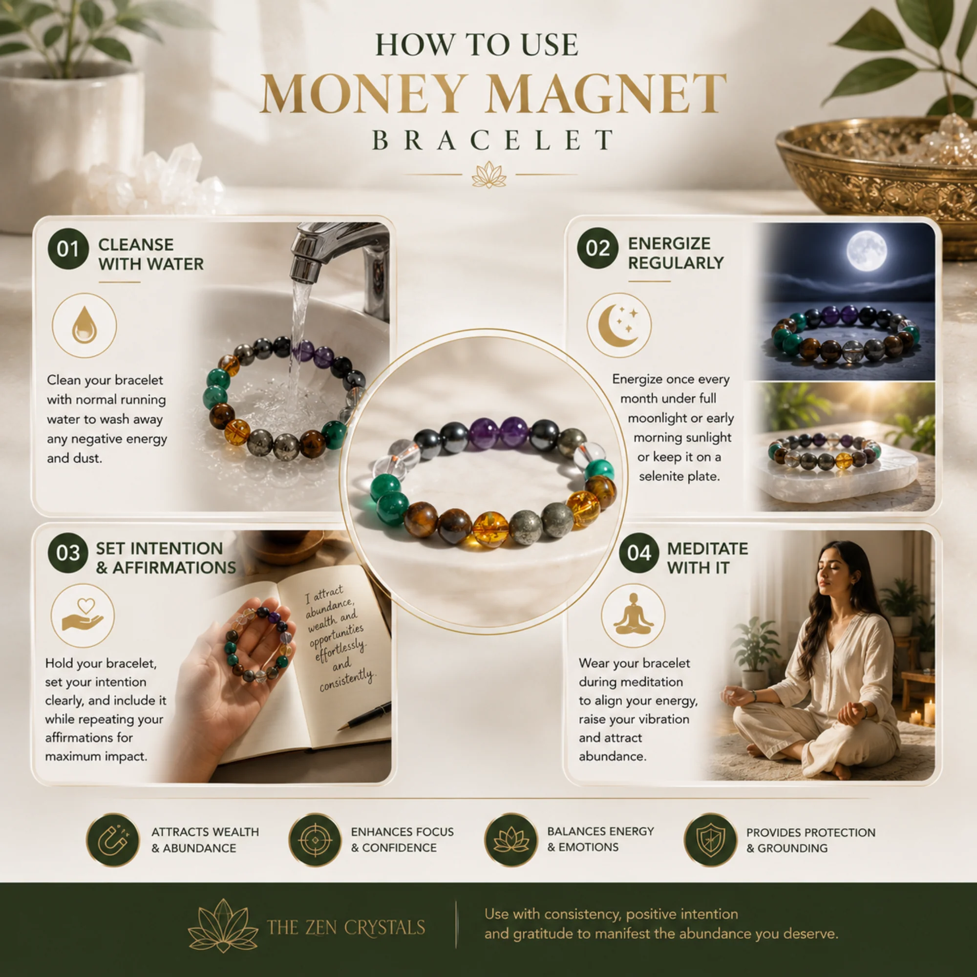 Money Magnet Bracelet For Men & Women - Image 4