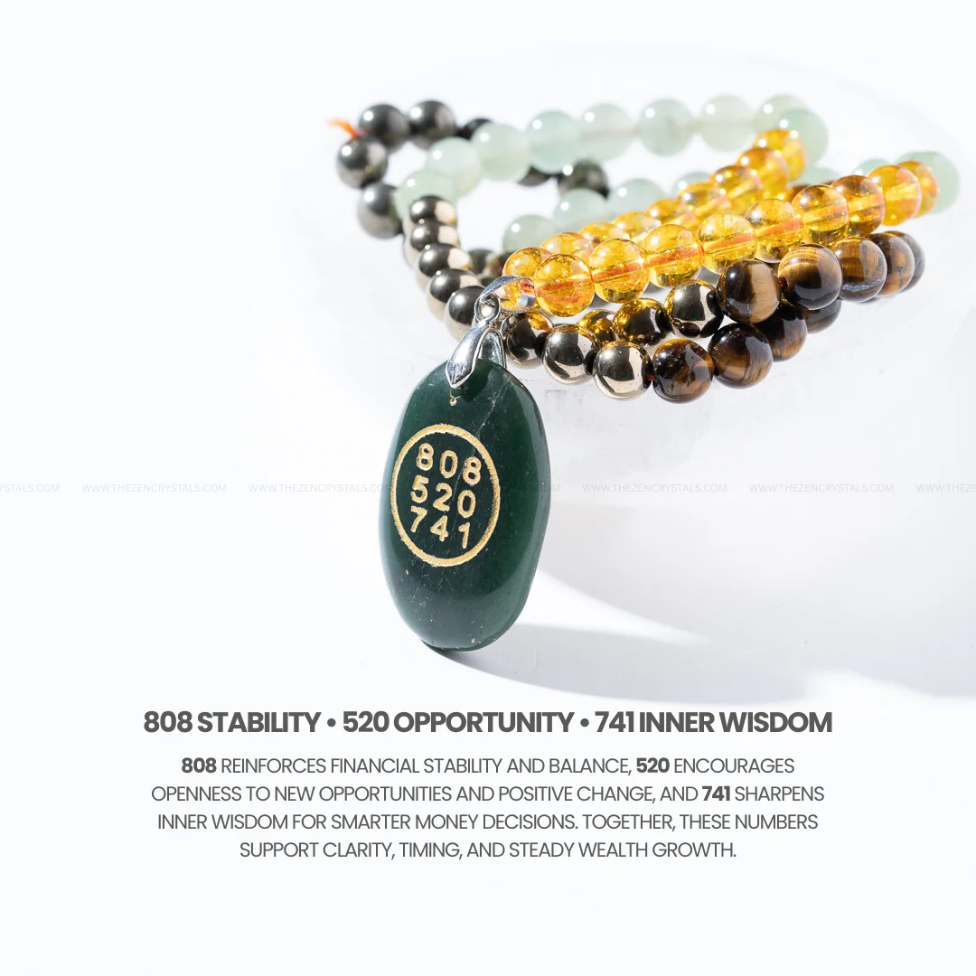 Money Magnet Mala With Zibu Coin [90 Beads] - Image 4