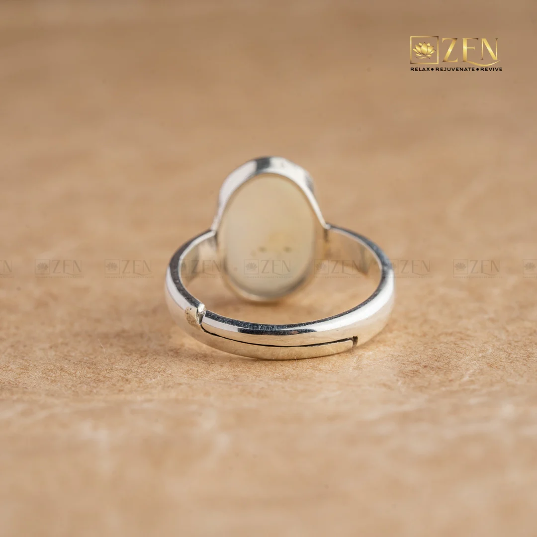 Opal Silver Ring - Free Size - Image 3
