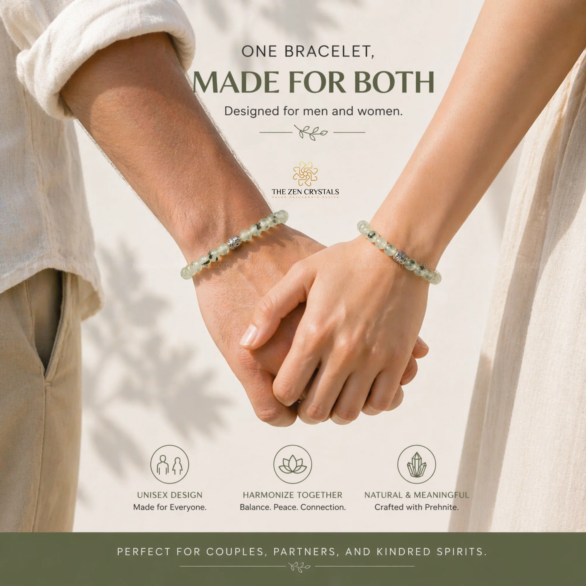 Prehnite Bracelet for Calmness, Clarity & Emotional Balance - Image 3