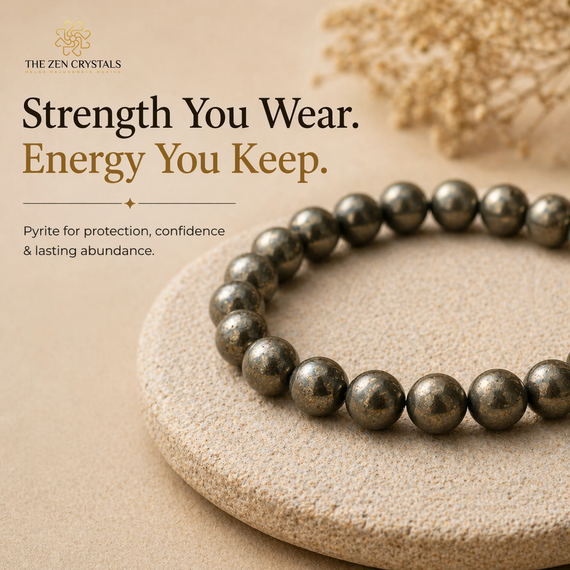 Pyrite Bracelet | Strength, Protection & Focus - Image 8