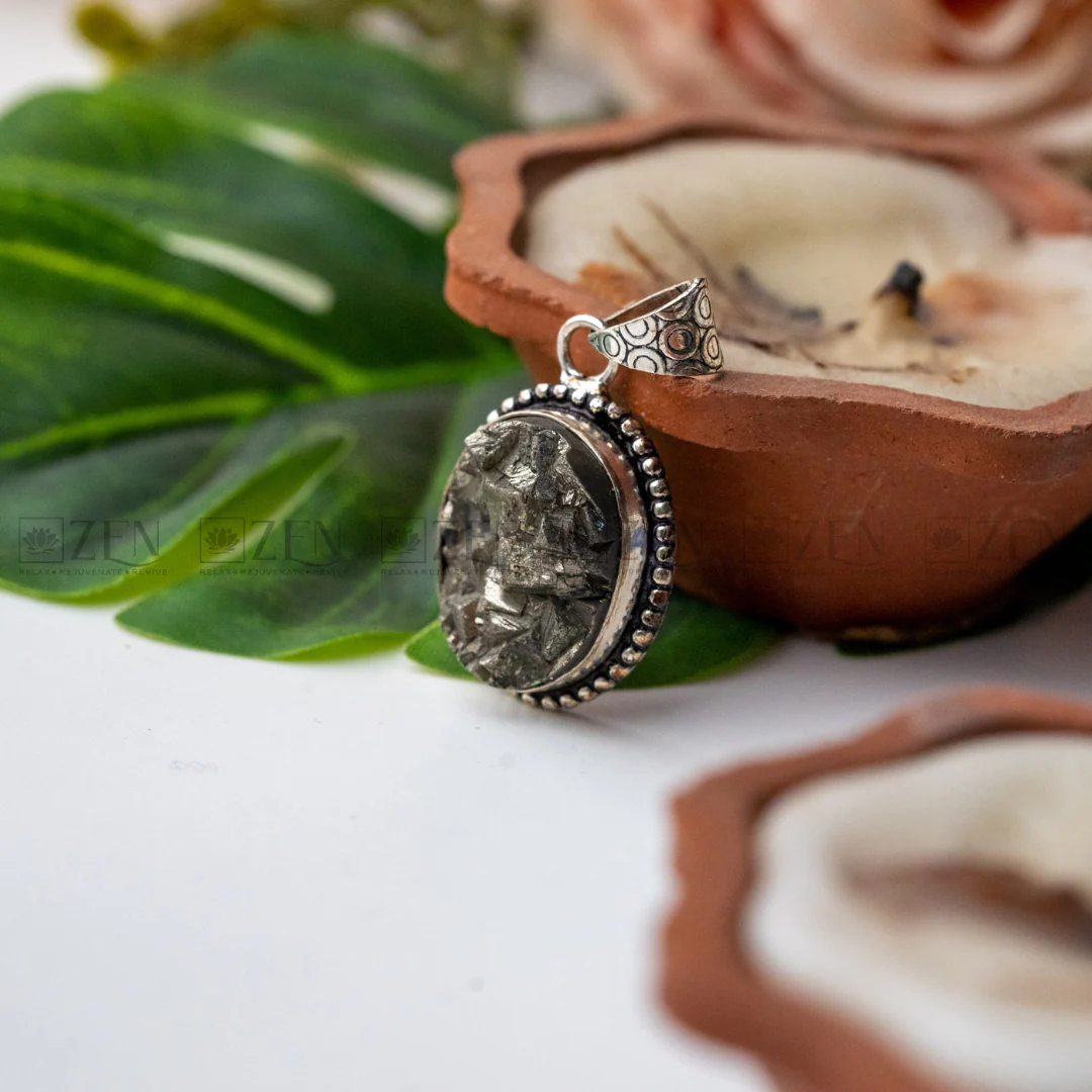 Raw Pyrite Pendant - Image 5