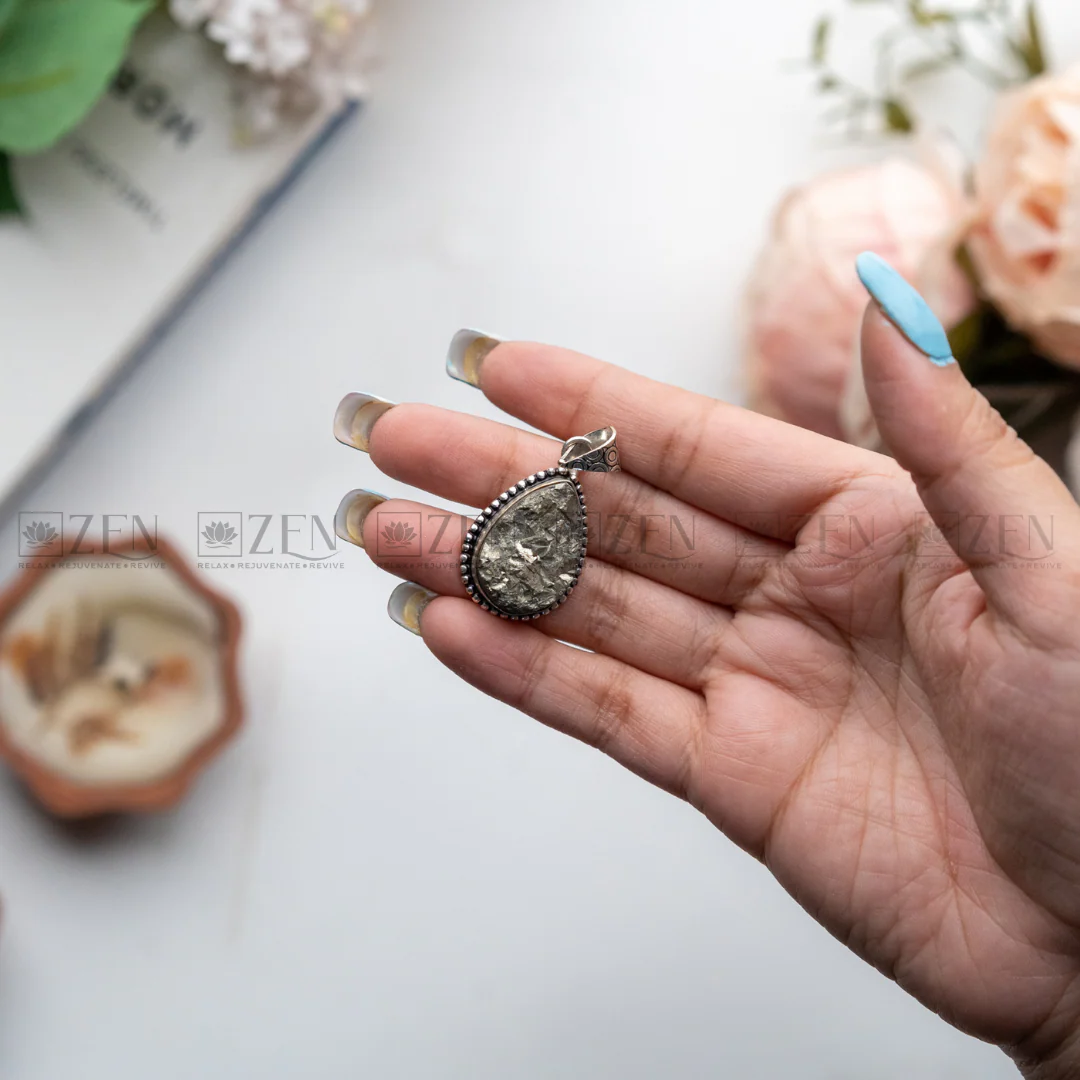 Raw Pyrite Pendant - Image 7