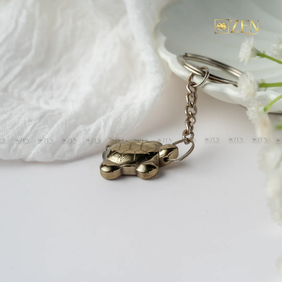 Pyrite Turtle Keychain - Image 3