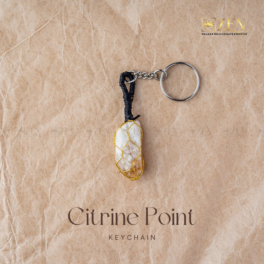 Raw Citrine Keychain - Image 4