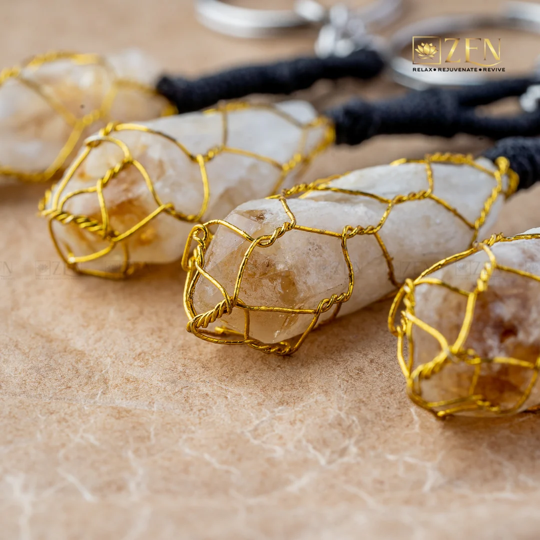 Raw Citrine Keychain - Image 5