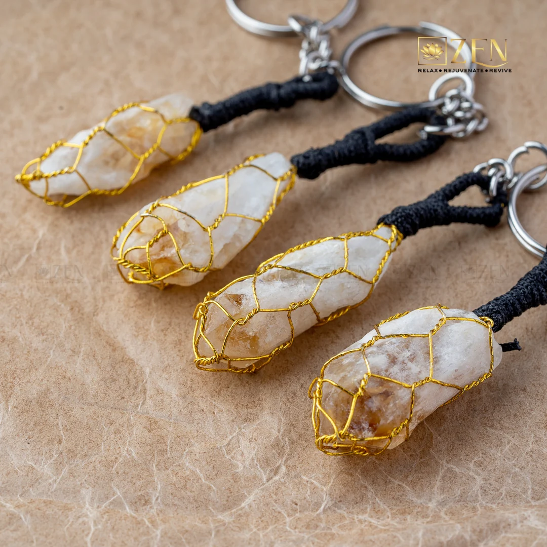 Raw Citrine Keychain - Image 7