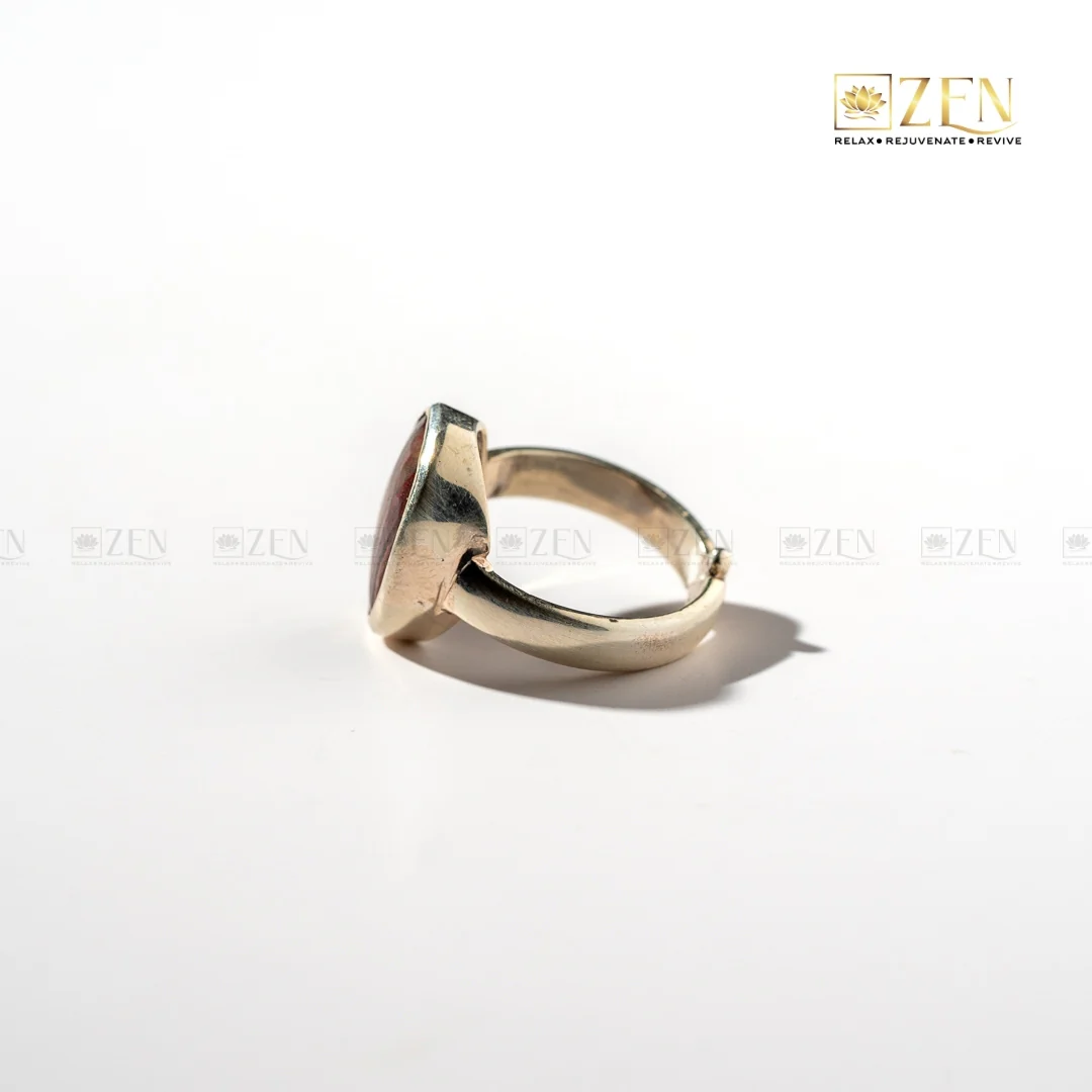 Red Jasper Silver Ring - Image 3
