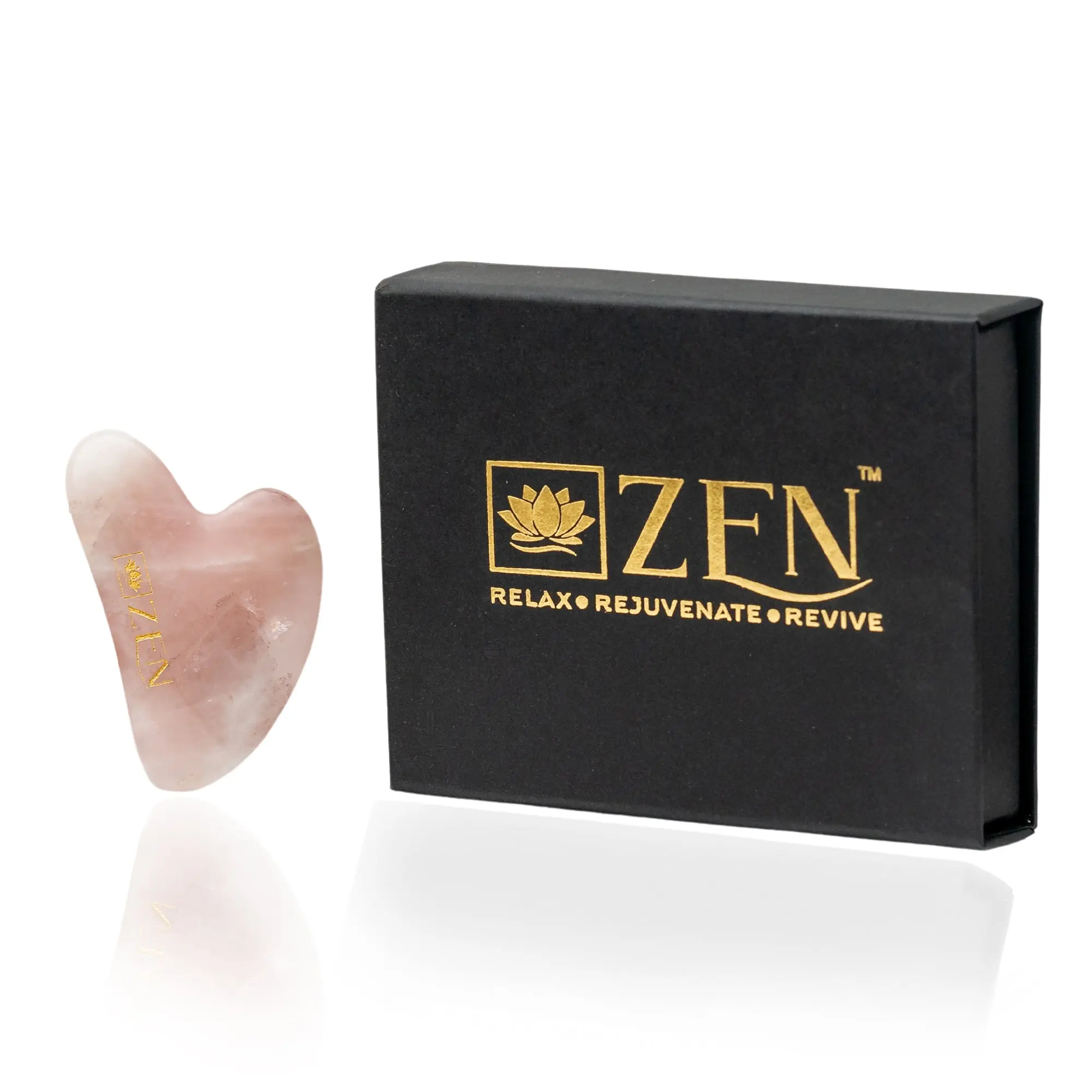Zen Rose Quartz Gua Sha | Authentic & Certified | The Zen Crystals - Image 3