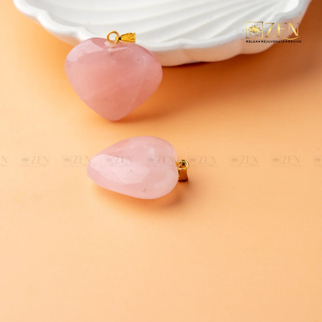 Rose Quartz Heart Pendant - Image 3
