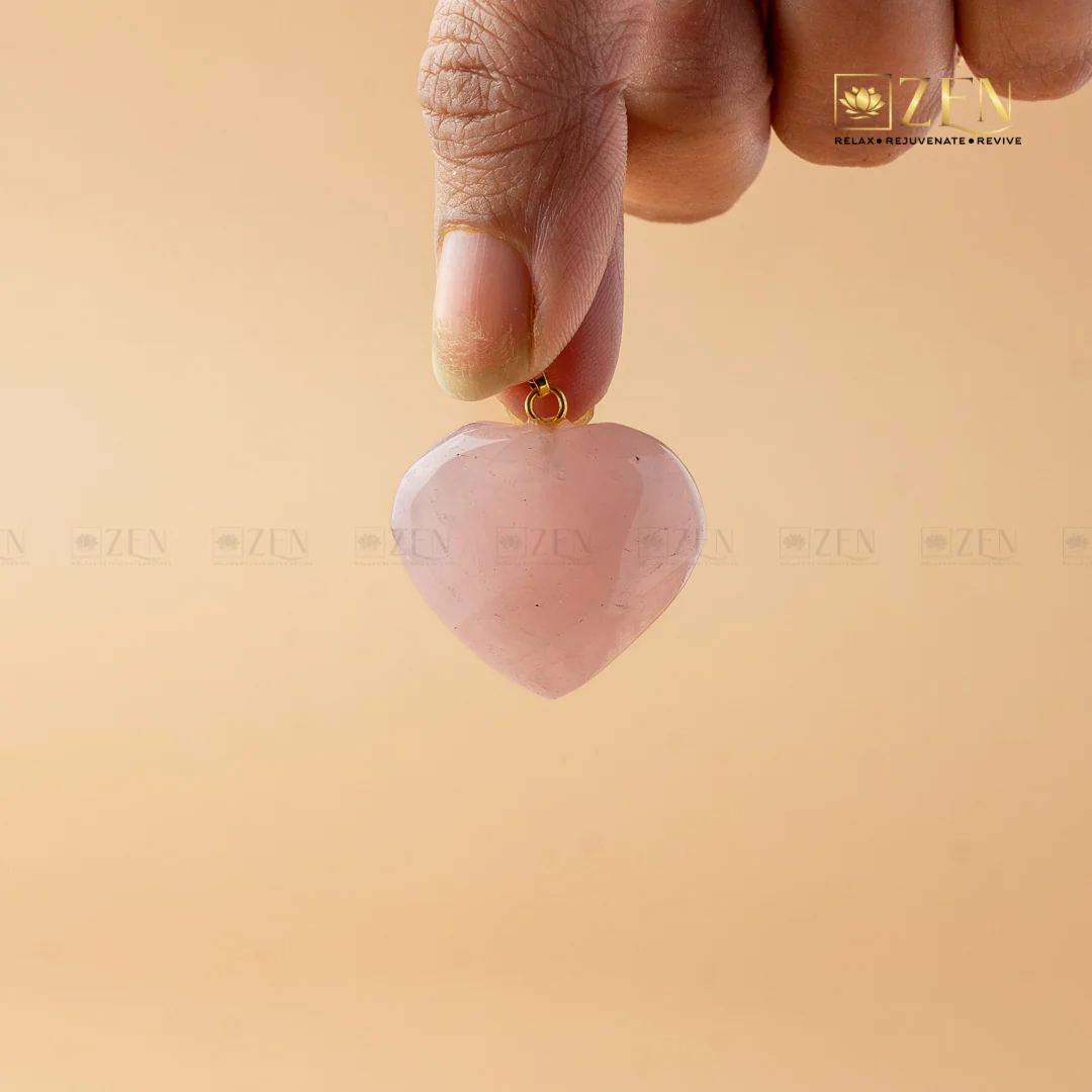 Rose Quartz Heart Pendant - Image 4