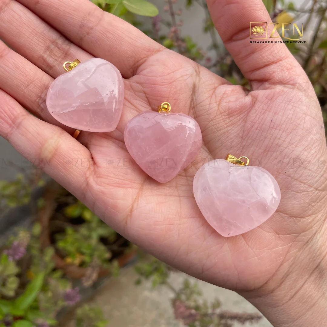 Rose Quartz Heart Pendant - Image 5