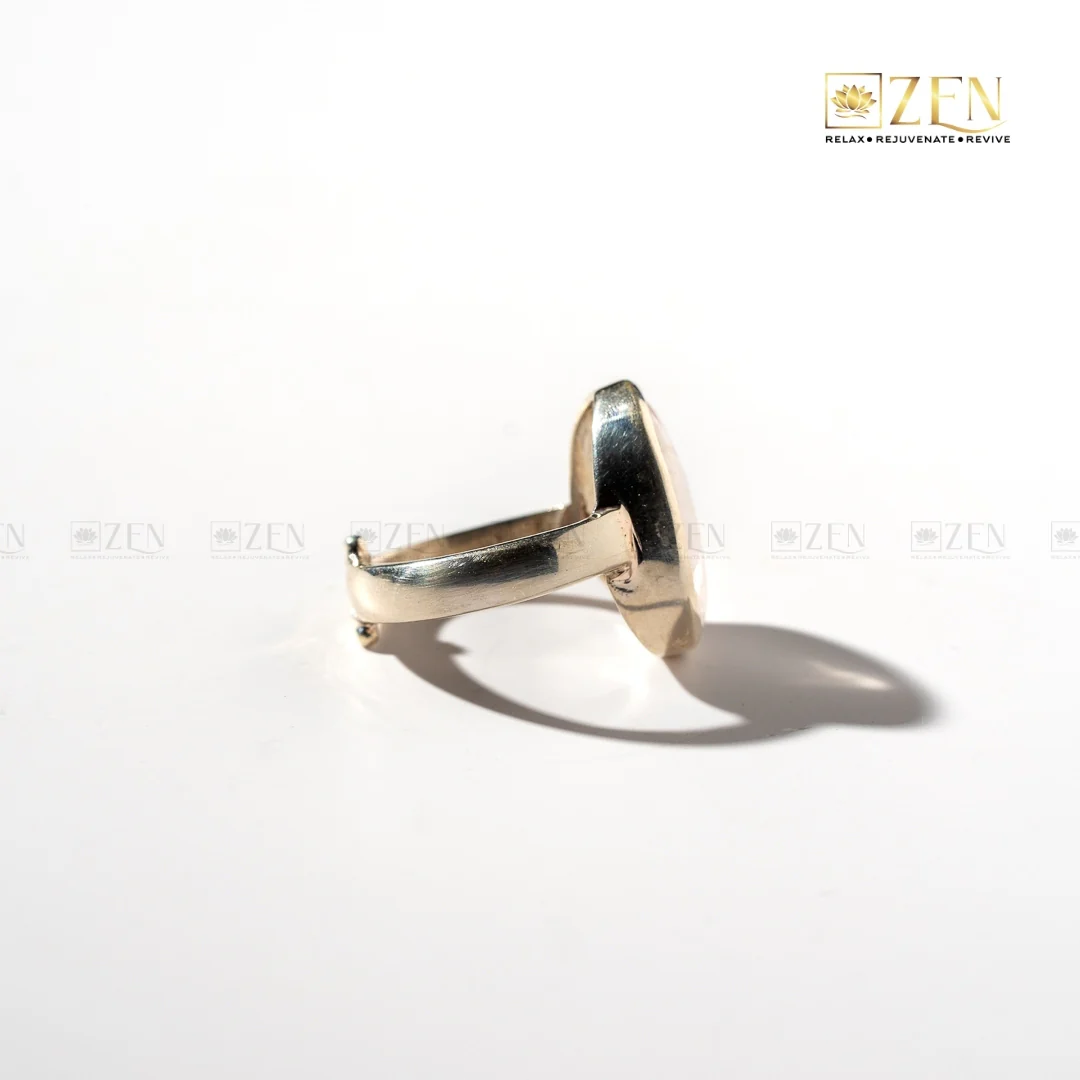 Rose Quartz Silver Ring - Image 4
