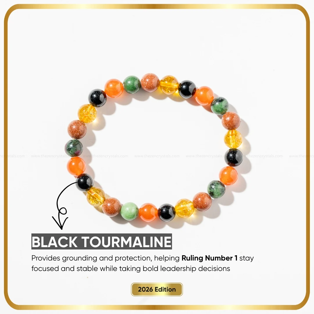 Numerology Bracelet for Moolank 1 | Birth Number 1 Lucky Crystal Bracelet - Image 3