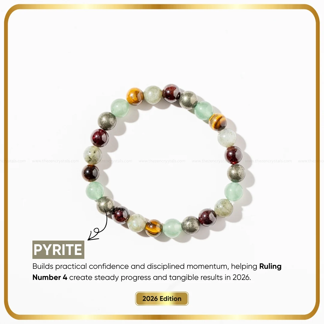 Numerology Bracelet for Moolank 4 | Birth Number 4 Lucky Crystal Bracelet - Image 3