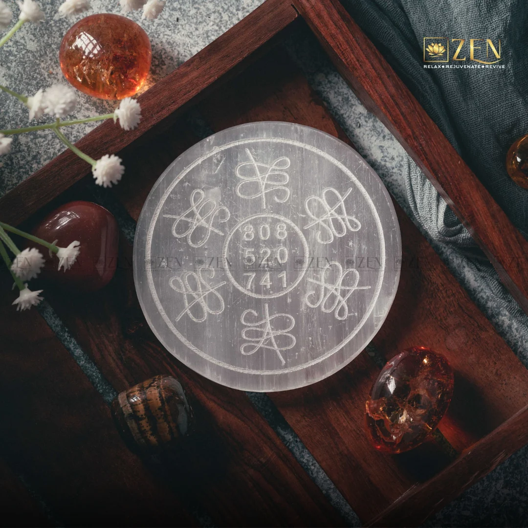 Selenite Plate - Angel Number To Attract Money - Image 3