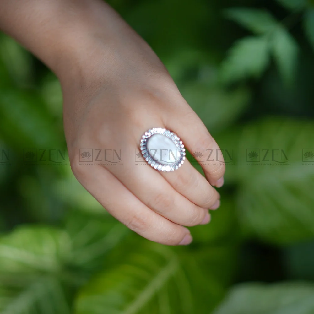 Raw Selenite Ring - Image 4