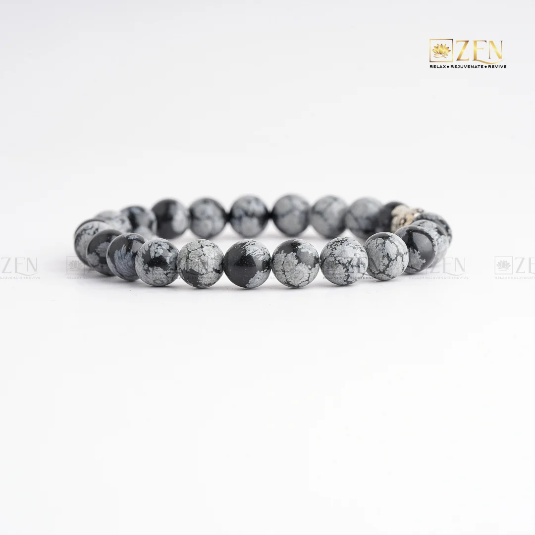 Snowflake Obsidian Bracelet - Image 2