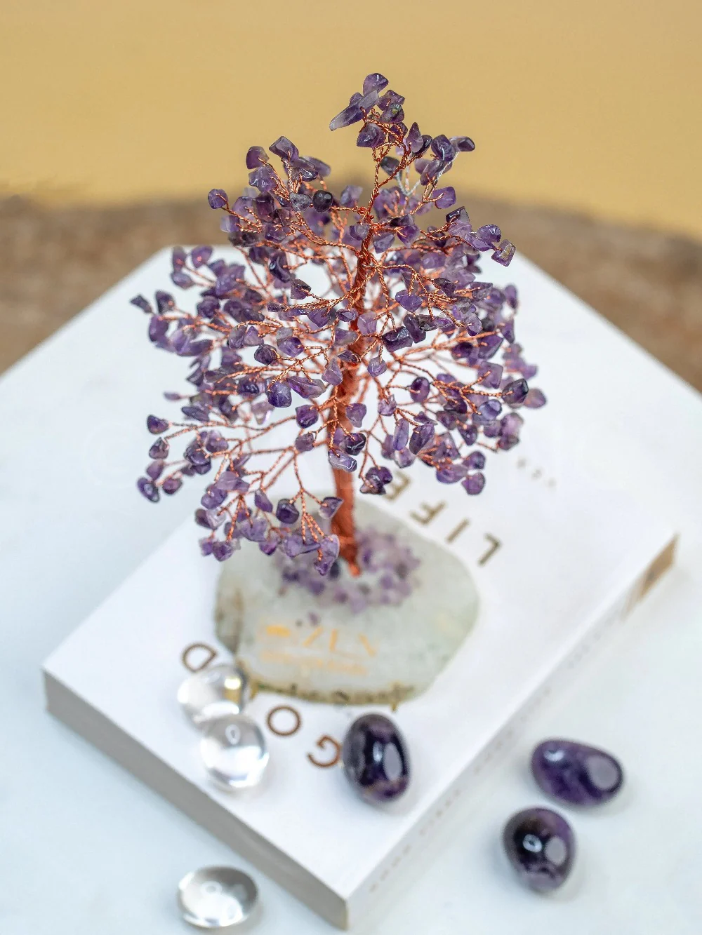Amethyst Good Luck Crystal Tree - Prosperity | 300 Crystals | The Zen Crystals - Image 3