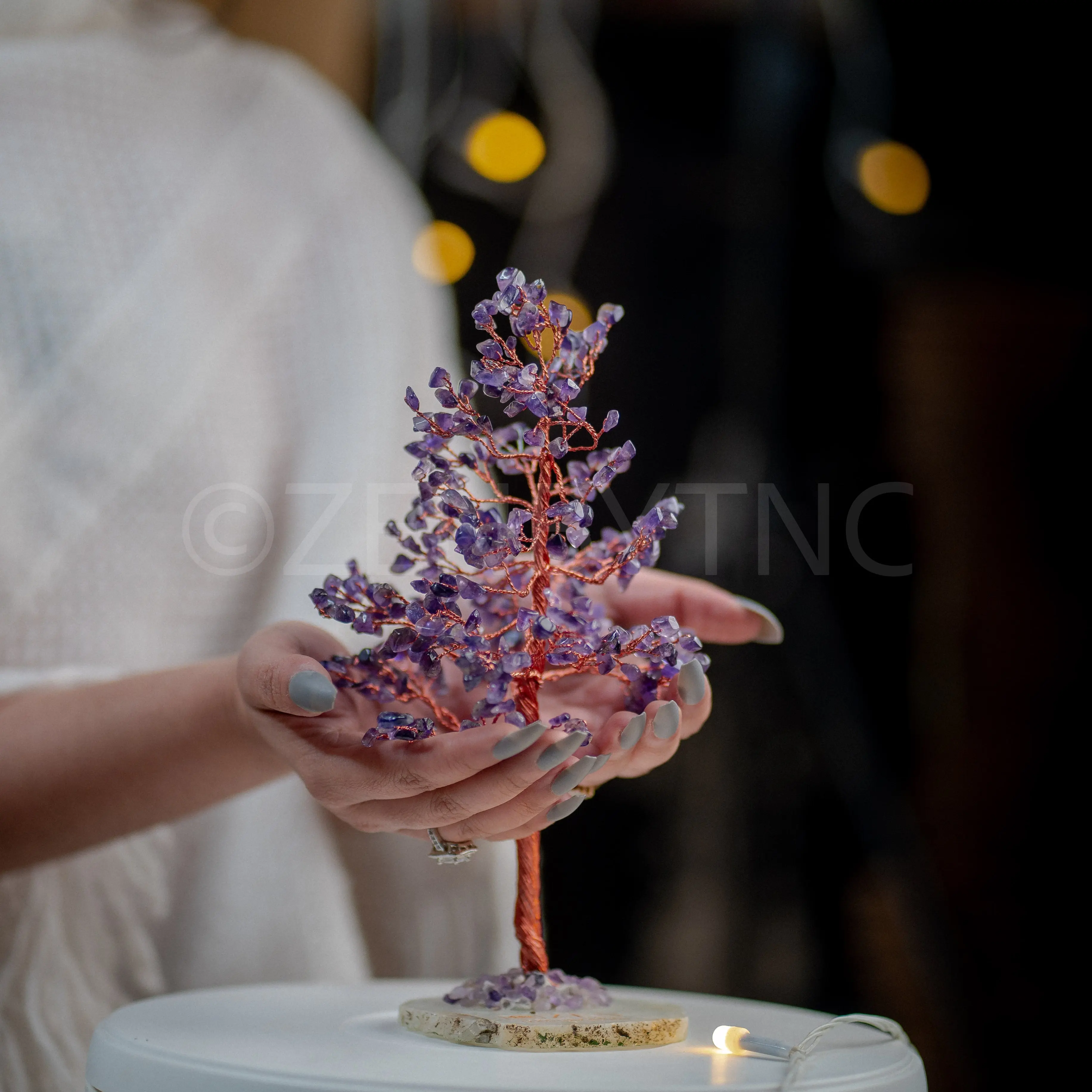 Amethyst Good Luck Crystal Tree - Prosperity | 300 Crystals | The Zen Crystals - Image 5