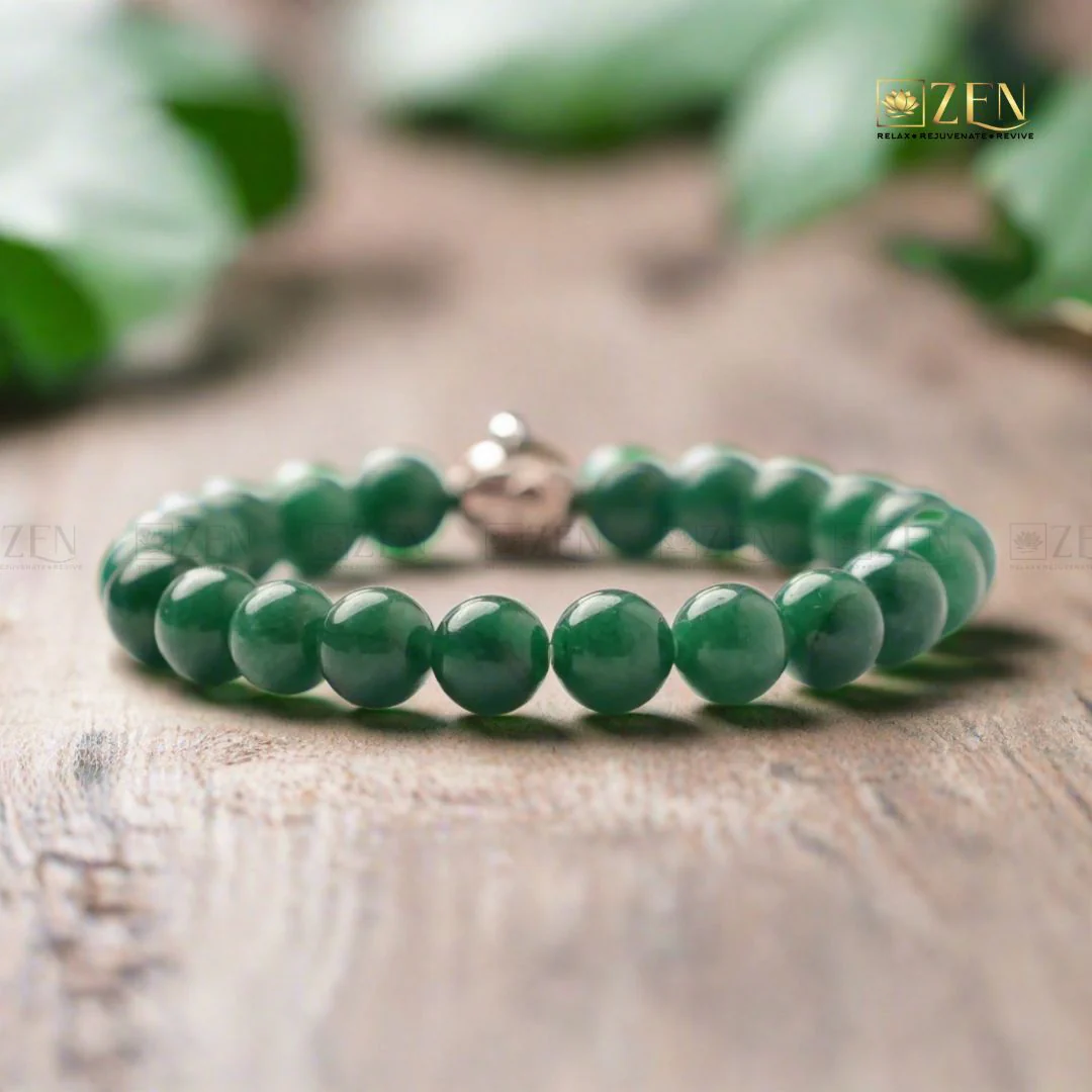 Zen Green Jade Bracelet for Wealth | Good Fortune & Luck - Image 3
