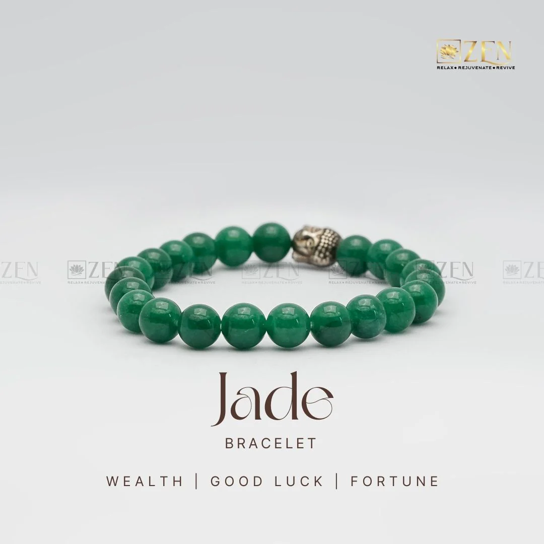 Zen Green Jade Bracelet for Wealth | Good Fortune & Luck - Image 4