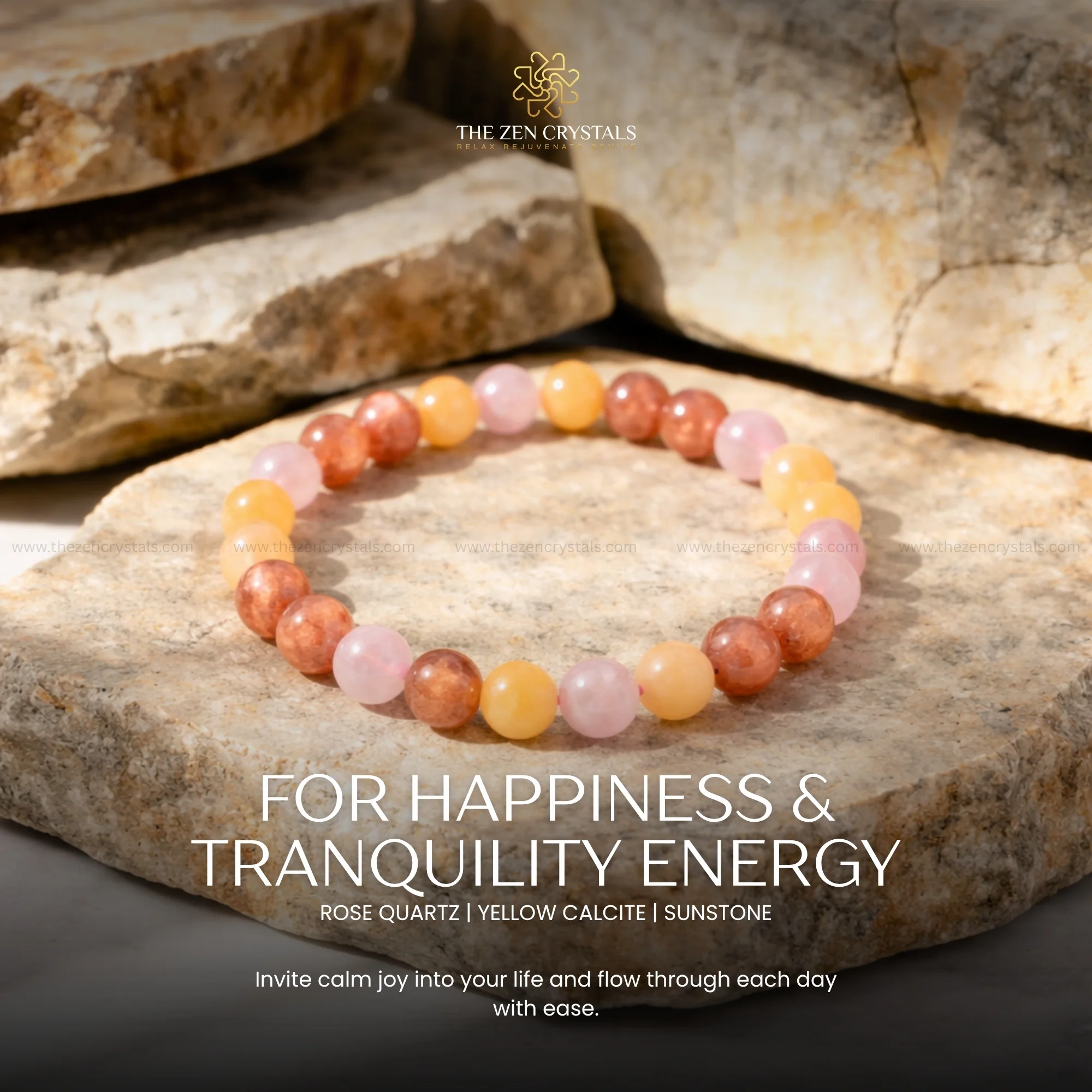 Happiness & Tranquility Energy Bracelet
