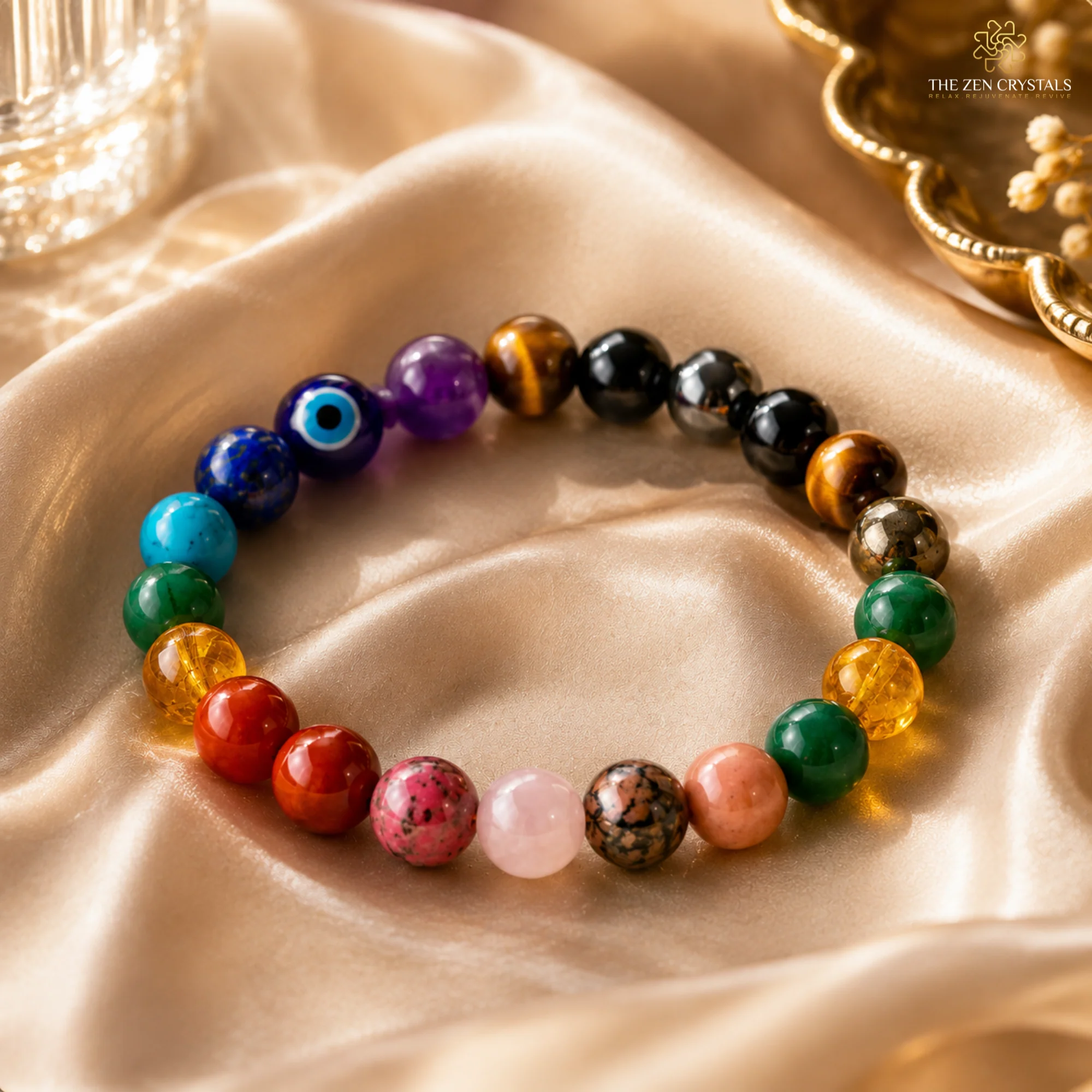 Multi-Purpose Healing Crystal Bracelet | Money | Love | Protection | Chakra Balance - Image 7