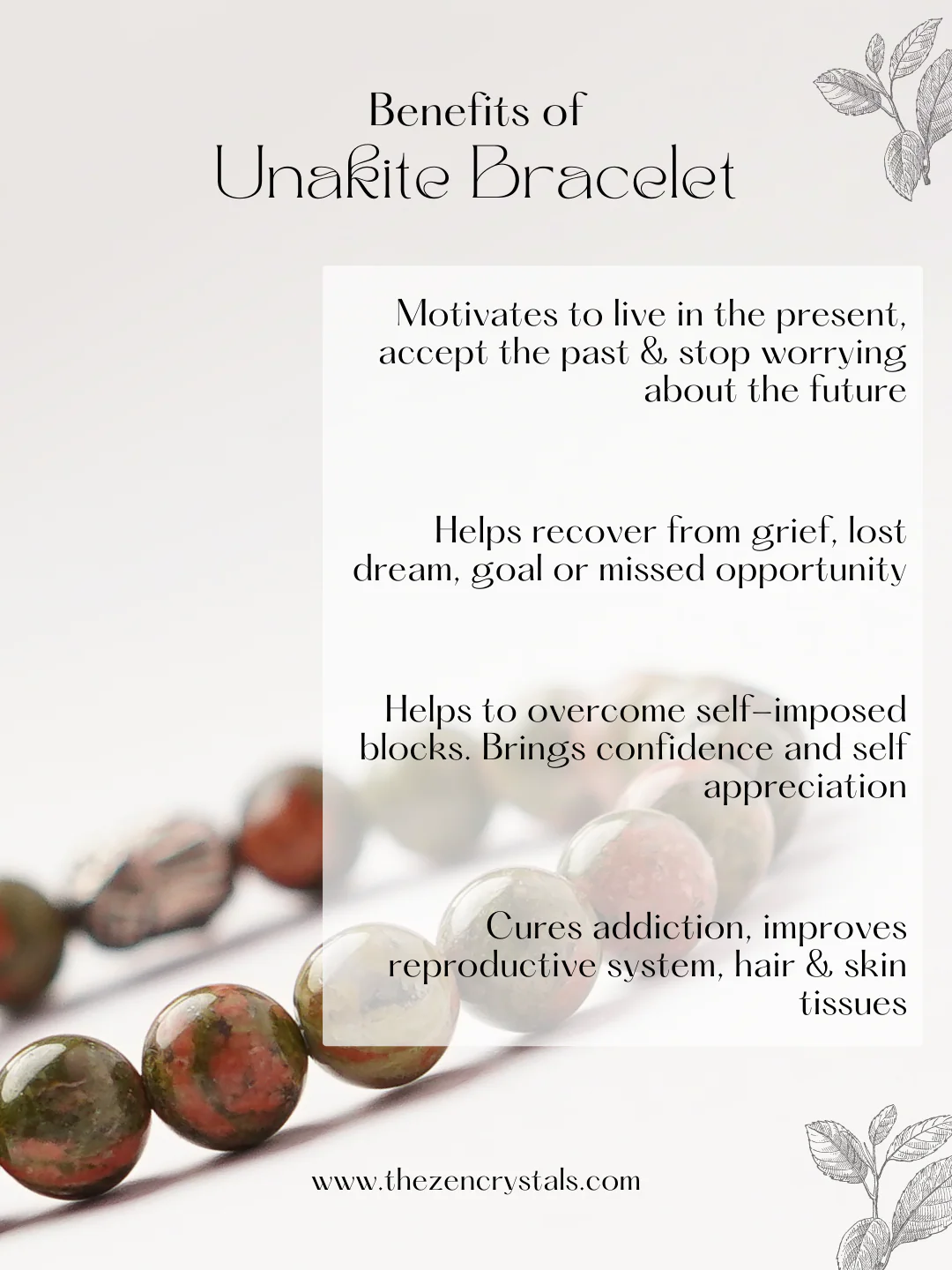 Unakite Bracelet - Image 4